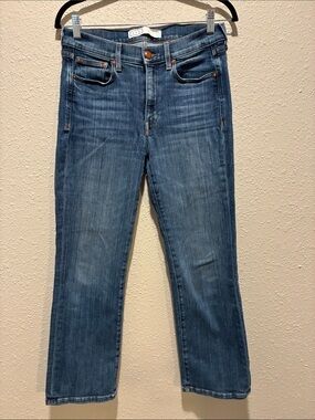 AYR Women's Blue Straight-Leg Jeans